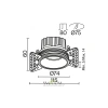 Встраиваемый светильник Technical DL058-12W3K-TRS-B Maytoni