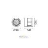 Настенный светильник (бра) Outdoor O011WL-L6B Maytoni