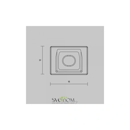 Комплект заглушек (для профиля 16x12) 10 шт., ALM-005-W-EC 642023 Maytoni