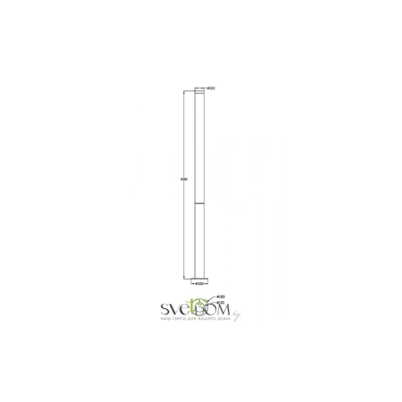Садово-парковый светильник Outdoor O041FL-L100B3K Maytoni