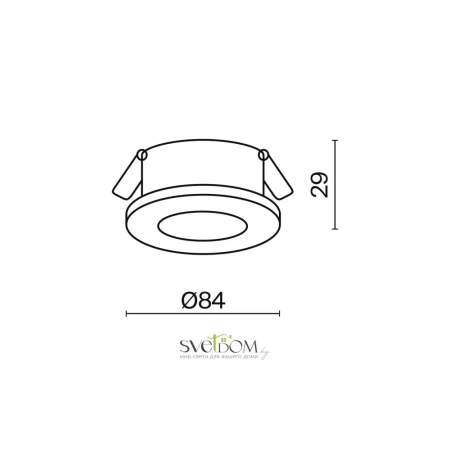 Встраиваемый светильник Technical DL083-01-GU10-RD-S Maytoni