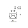 Встраиваемый светильник Technical DL043-01-15W3K-D-SQ-WB Maytoni