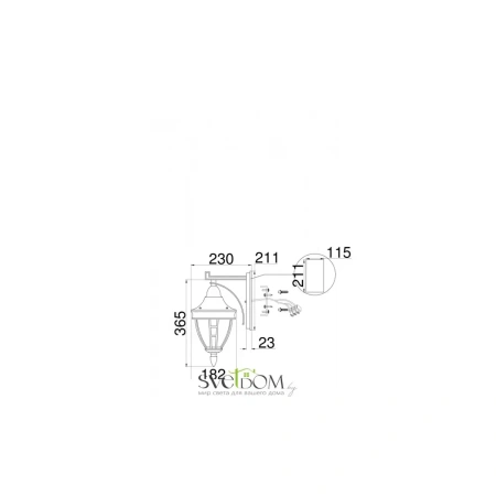 Настенный светильник (бра) Outdoor O027WL-01B Maytoni