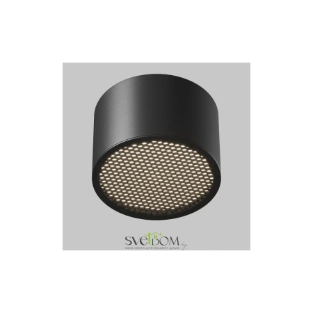 Потолочный светильник Maytoni C122CL-GX53-B Glare, 12Вт, 1xGX53, Черный, IP 44 Maytoni
