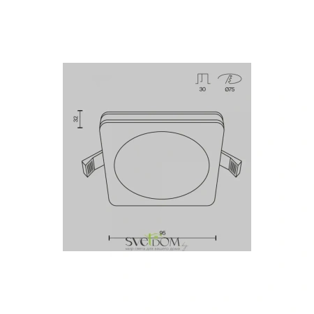Встраиваемый светильник Technical DL303-L12W Maytoni