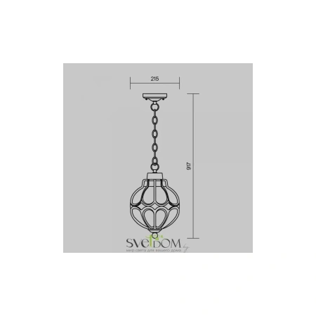 Подвесной светильник Outdoor O024PL-01G Maytoni