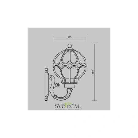 Настенный светильник (бра) Outdoor O024WL-01G Maytoni