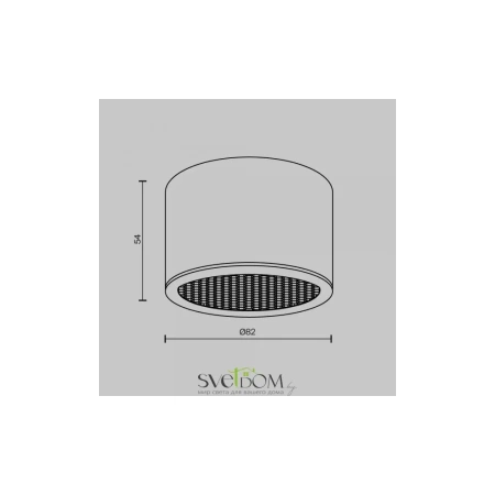 Потолочный светильник Maytoni C122CL-GX53-B Glare, 12Вт, 1xGX53, Черный, IP 44 Maytoni