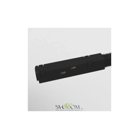 Коннектор питания прямой S35 черный TRA004PC-22B Maytoni