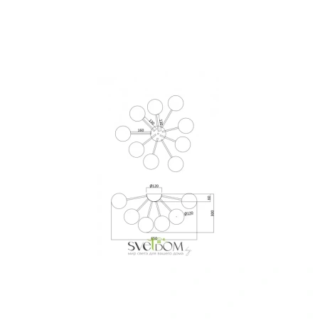 Светильники Freya FR5120CL-09G от Магазина Svetdom.by