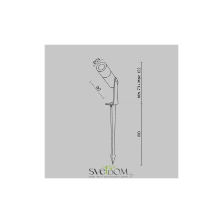 Ландшафтный светильник Outdoor O050FL-L2W3K Maytoni