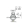 Встраиваемый светильник Technical DL057-7W3K-W Maytoni