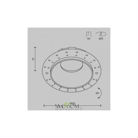Встраиваемый светильник Technical DL051-U-2WMG Maytoni