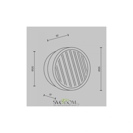 Настенный светильник Maytoni MOD493WL-L6PTK1 Olo, 6Вт, LED, Платина, IP 20 Maytoni