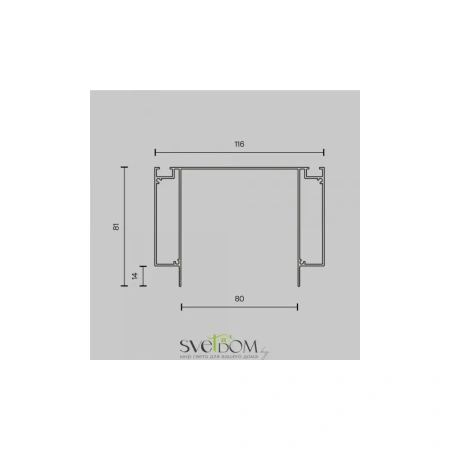 Комплектующие для светильника Technical ALM-11681-PL-B-2M Maytoni
