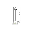 Ландшафтный светильник Outdoor O592FL-L15GF3K Maytoni