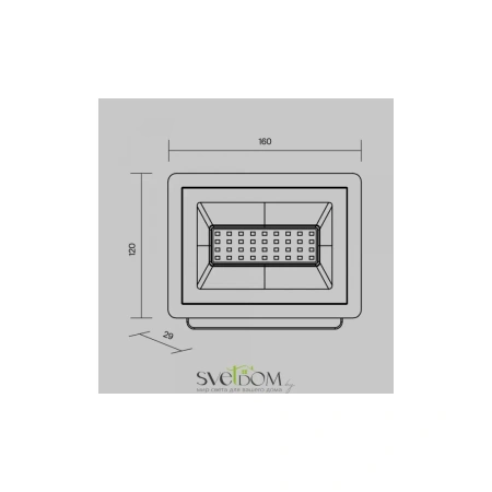 Прожектор Outdoor FL001-L30B4K Maytoni