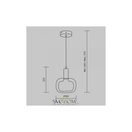 Подвесной светильник Maytoni MOD411PL-01G Maytoni