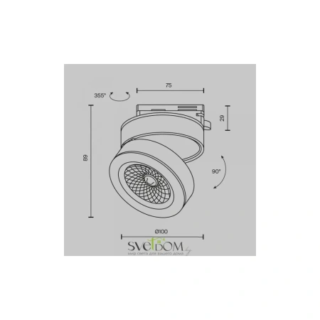 Трековый светильник Technical TR006-1-12W3K-W4K Maytoni