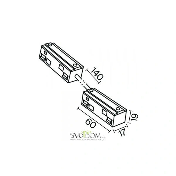 Коннектор питания угловой гибкий 15см Exility белый TRA034CPC-42W-15-1 Maytoni