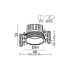 Встраиваемый светильник Technical DL058-7W3K-TRS-B Maytoni