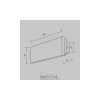 Настенный светильник Maytoni MOD461WL-L8BGK Basic Texture, 8Вт, LED, Черный, IP 20 Maytoni