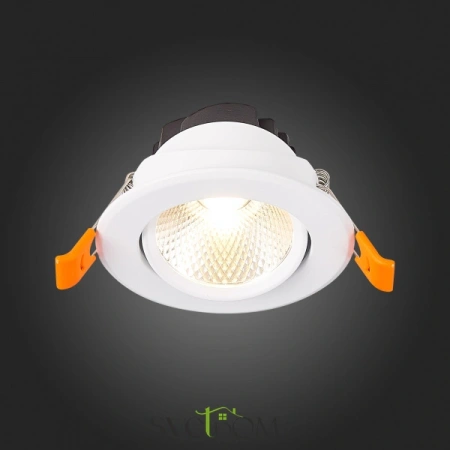 ST211.538.08.36 Св-к встр. Белый LED 1*8W 3000K 640Lm Ra80 36° IP20 D86xH50 220-240V Встраиваемые светильники ST LUCE