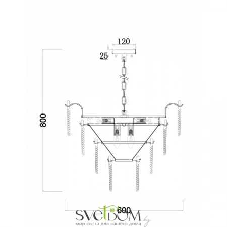 ЛюстрыFR5143PL-09G Freya | Svetdom.by