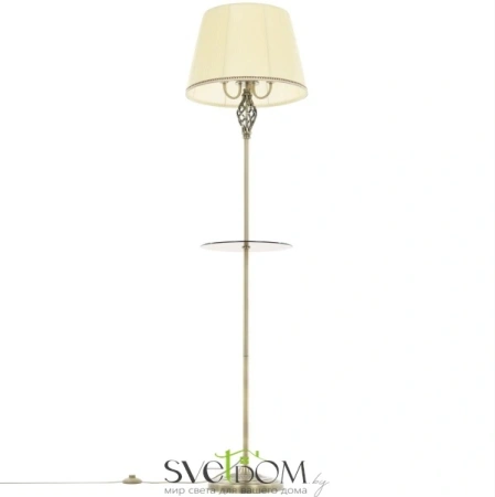 Citilux Вена CL402933T Торшер бронза со столиком и кремовым абажуром CITILUX