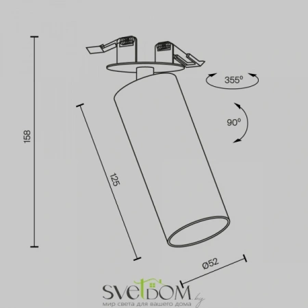 Встраиваемые светильники Maytoni C053CL-L12W2.7K-W-W от Магазина Svetdom.by
