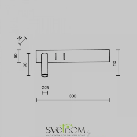 Настенные светильники C031WL-L8B3K Maytoni | Svetdom.by