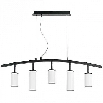 Lightstar LR735363862 Люстра RULLO 5х50W GU10 ЧЕРНЫЙ/БЕЛЫЙ (571735+214436-3+214486-2)