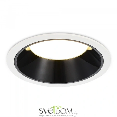 ST755.438.12 Св-к встр. Черный LED 1*12W 3000K 1 080Lm Ra80 120° IP20 D105xH50 100-240V Встраиваемые светильники ST LUCE