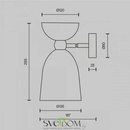 Настенные светильники MOD113WL-01W Maytoni | Svetdom.by