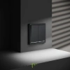 Проходной переключатель двухклавишный с подсветкой Voltum S70 VLS020407  Voltum VLS020407