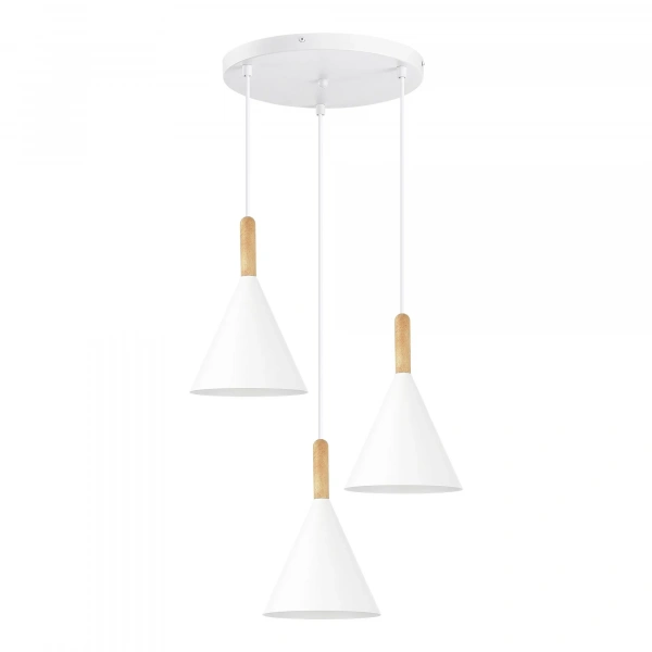 SLE1255-513-03 Светильник подвесной Белый/Белый E27 3*40W ARKET