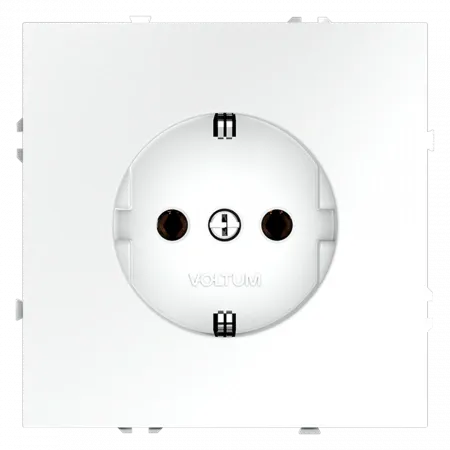Розетки электрические с заземлением Voltum S70 VLS040102  Voltum