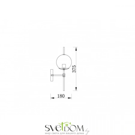 Бра и настенные светильники FR5205WL-01BS Freya | Svetdom.by