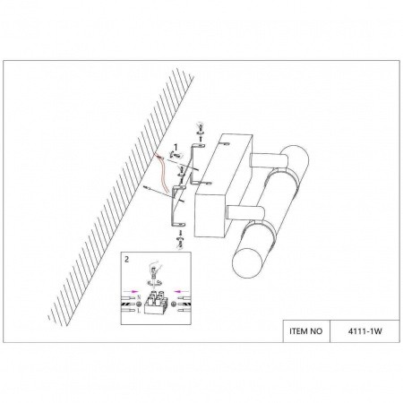 Настенные светильники 4111-1W Favourite | Svetdom.by