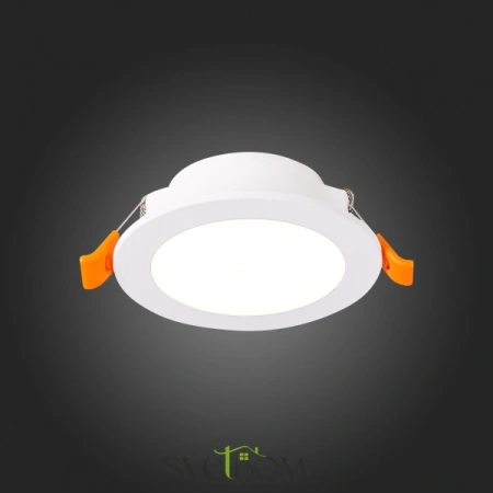 ST210.548.06 Св-к встр. Белый LED 1*6W 4000K 480Lm Ra80 110° IP20 D90xH30 220-240V Встраиваемые светильники ST LUCE