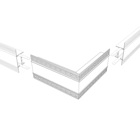 Угол SL-LINIA45-FANTOM внешний Arlight 030105 Arlight