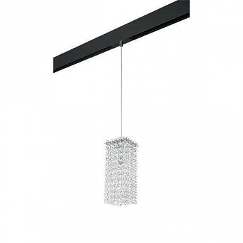 Lightstar PRO795424 Светильник д/1-фазн трека CRISTALLO 1х40W G9 ХРОМ/ЧЕРНЫЙ (795424+595007)