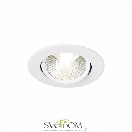 ST211.538.06.24 Св-к встр. Белый LED 1*6W 3000K 480Lm Ra80 24° IP20 D86xH50 220-240V Встраиваемые светильники ST LUCE