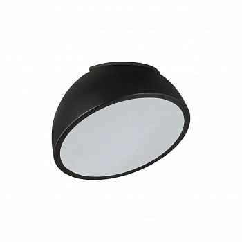 7658/11L MITRA LED SN Светильник пластик/белый/черный LED 11Вт 4000K D200 IP20 PLUTO BLACK