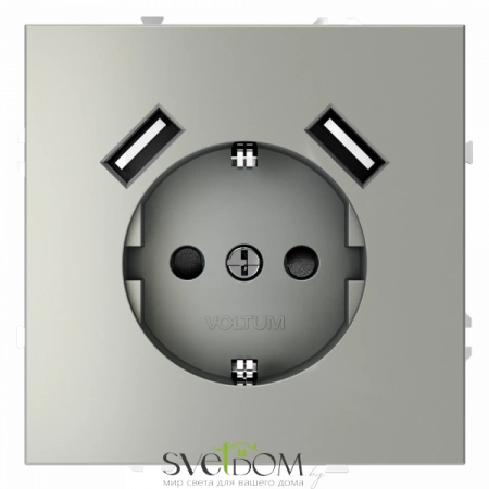 Розетка с USB, А+А Voltum S70 VLS040405  Voltum