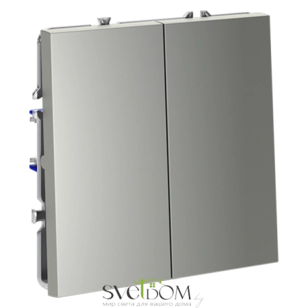Выключатель двухклавишный Voltum S70 VLS020105  Voltum VLS020105