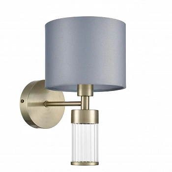 8108/1W MODERNI LN25 131  латунь титаниум/серый, металл/текстиль/стекло Бра E14 40W 220V DAMONA