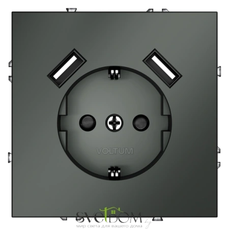 Розетка с USB, А+А Voltum S70 VLS040406  Voltum VLS040406