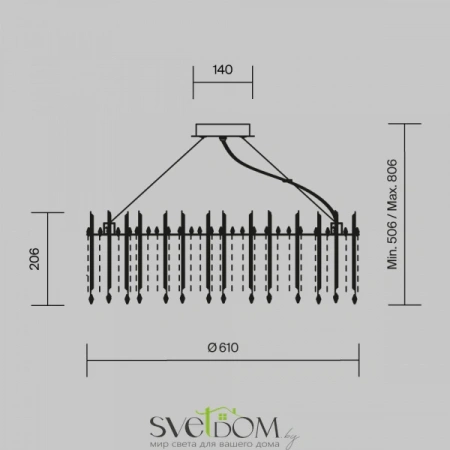 Подвесные светильники Maytoni MOD036PL-12N от Магазина Svetdom.by