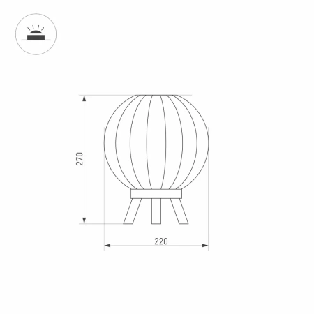 Светильник LGD-PEARL-TAB-7W Warm3000 (GR, 164 deg, 230V) Arlight 029974 Arlight